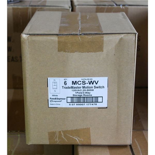 2 NEW CASES OF MOTION SENSORS - 6 PER CASE