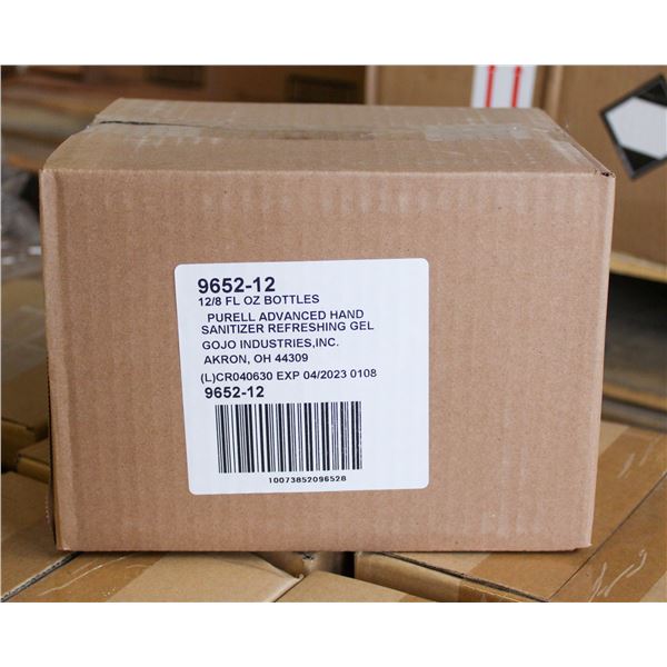 NEW CASE OF 12 PURELL HAND SANITIZERS 8 FL OZ