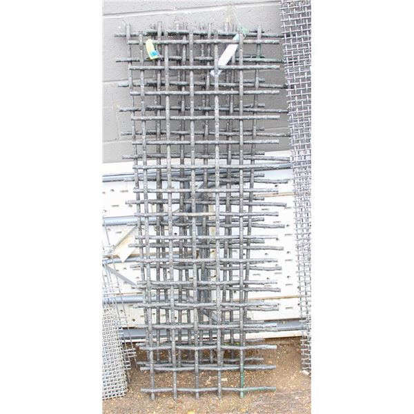 SET OF THREE 48" X 15" HIGH CARBON STEEL SCREENS