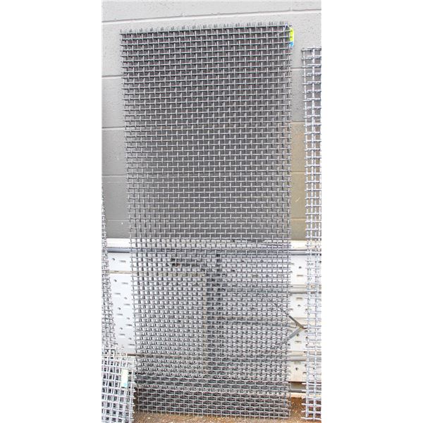 SET OF TWO 64" X 28" HIGH CARBON STEEL SCREENS