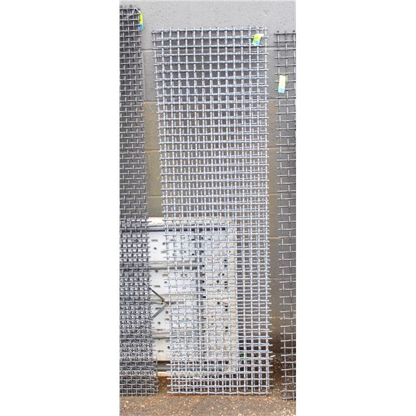SET OF TWO 60" X 17" HIGH CARBON STEEL SCREENS