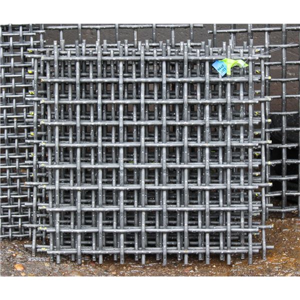 SET OF 6PCS 14" X 14" HIGH CARBON STEEL SCREENS