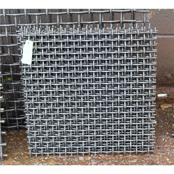 SET OF 8PCS 14" X 14" HIGH CARBON STEEL SCREENS
