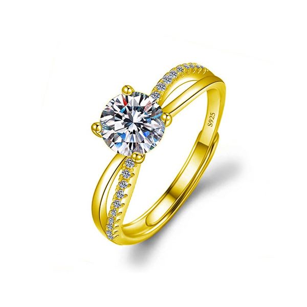 18KGP STAMPED 1CT GRA CERTIFIED ROUND BRILLIANT