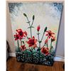 Image 1 : ORIGINAL FLORAL ACRYLIC ON CANVAS