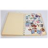 Image 4 : STAMP COLLECTOR BOOK WITH MANY STAMPS INSIDE