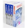 Image 1 : BUNDLE OF 4 NEW SEALED BLANK VHS TAPES