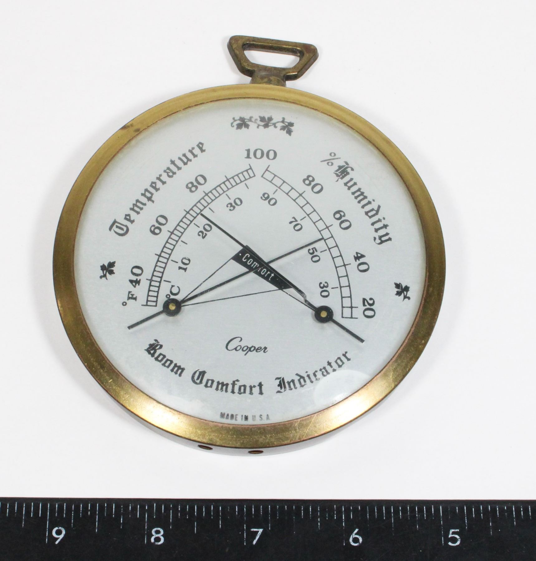 VINTAGE COOPER ROOM COMFORT INDICATOR MADE IN USA