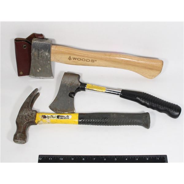 2 AXES AND 1 HAMMER