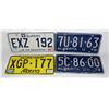 Image 1 : *UNCLAIMED* BUNDLE OF VINTAGE LICENSE PLATES