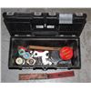 Image 1 : BLACK TOOL BOX WITH MISC. TOOLS