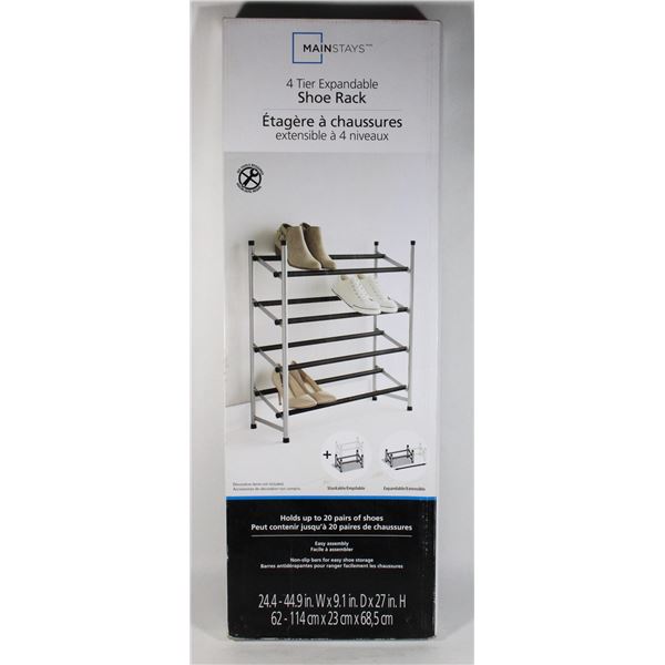 4 TIER SHOE RACK