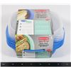 Image 1 : NEW 4 PACK RUBBERMAID TAKE ALONGS MEAL PREP
