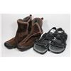 Image 1 : TWO PAIRS OF SHOES BOOTS MARKED SIZE