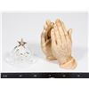 Image 1 : VINTAGE SPIN GLASS NATIVITY ORNAMENT SOLD WITH