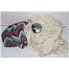 Image 1 : TWO VINTAGE BLANKETS, ONE HEATED AND ONE