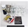 Image 1 : LOT OF BAR GLASSES, MARTINI, FLAG, AND MORE