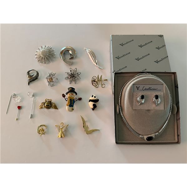 Brooches/Pins and Vendome Set A