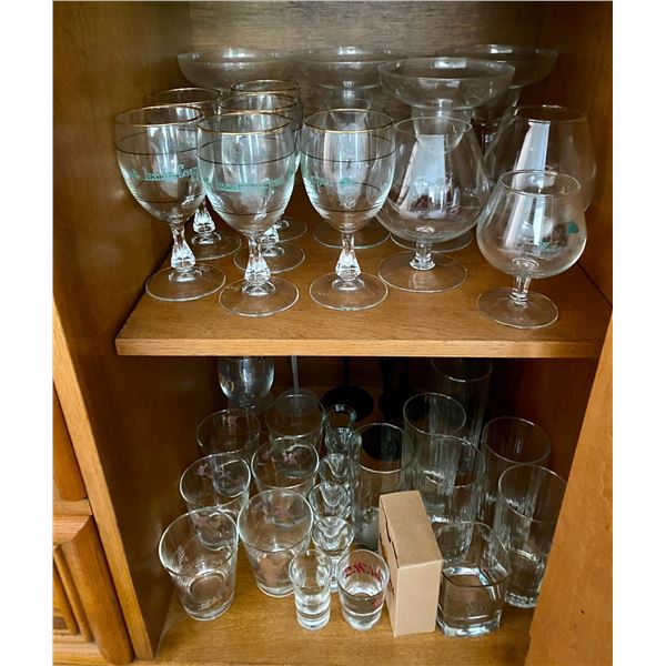 Black Crystal, Glassware, Vintage Glasses B