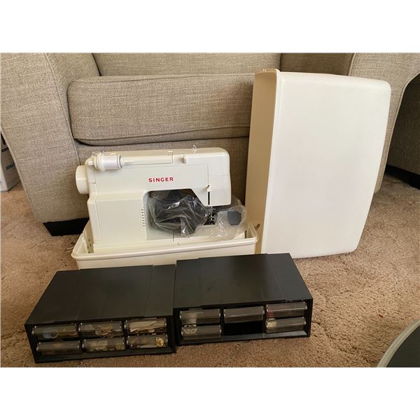 Singer Sewing Machine and Notions A