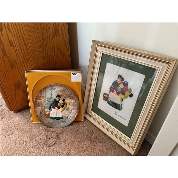 Royal Doulton Plate and Needelwork A