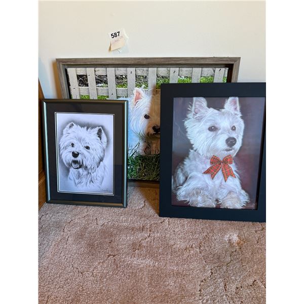 Terrier Dog Framed Art A