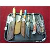 Image 2 : 6-Small Custom Knife w/Sheath - 6 X $