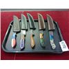 Image 2 : 5-Custom Knife w/Sheath - 5 X $