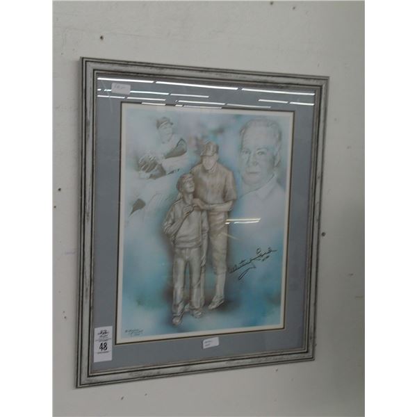 Whitey Ford Autographed Framed Memorabilia by Michael Ricker