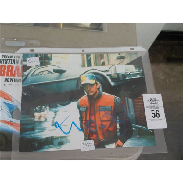 Michael J. Fox Back To The Future Autographed Photo
