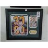 Image 1 : Wade Boggs TB Rays Framed Autographed Memorabilia