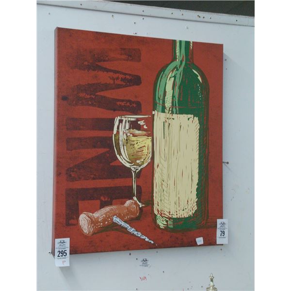 Oil On Canvas Wine Wall Art