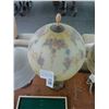 Image 2 : Brass Base w/Reversed Painted Floral Shaded Lamp