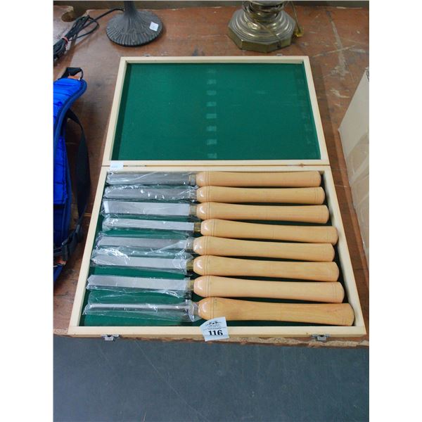 Wood Lathe Tool Set w/Box