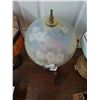 Image 2 : Cast/Art Glass Lamp w/Reversed Painted Shade