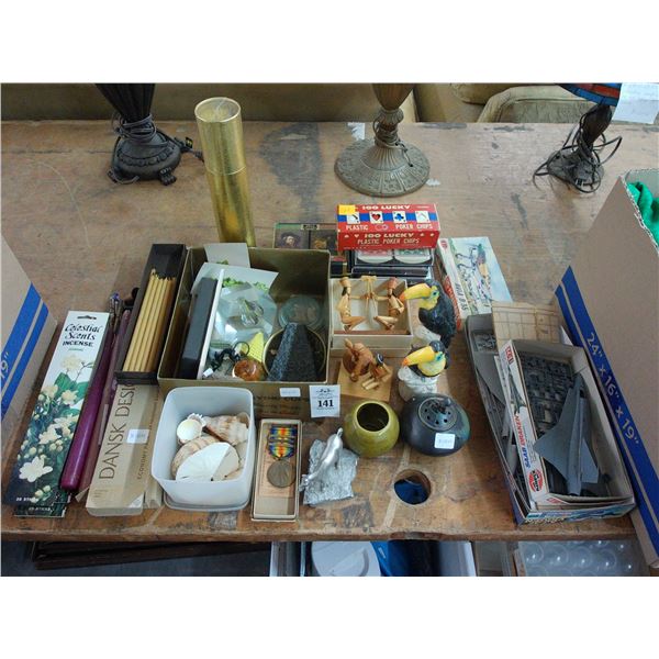 Candles, Shells, Playing Cards, Airplane Models, Décor