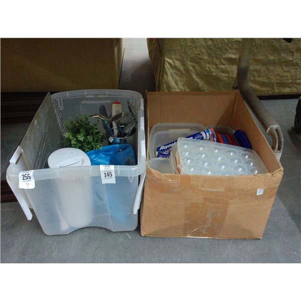 Bins w/Utensils, Storage Bins, Picture Frames