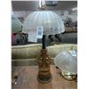 Image 1 : Elephant Base Lamp w/Etched Glass Shade