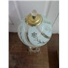 Image 2 : Efifel Tower Lamp w/Etched Glass Floral Shade