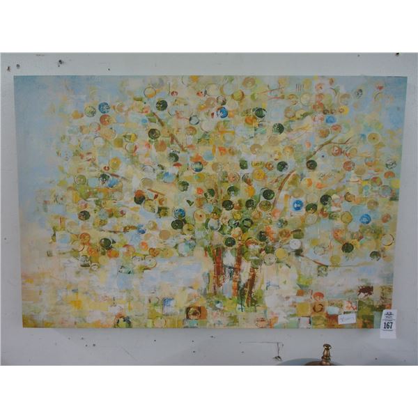 Oil On Canvas Tree Wall Art