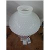 Image 2 : Fenton Marble Base Hobnail w/White Hobnail Shade
