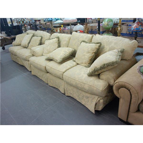 Craftmaster Gold Ornate Sofa Loveseat Set