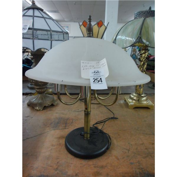 6-Light Lamp w/Frosted Glass Shade