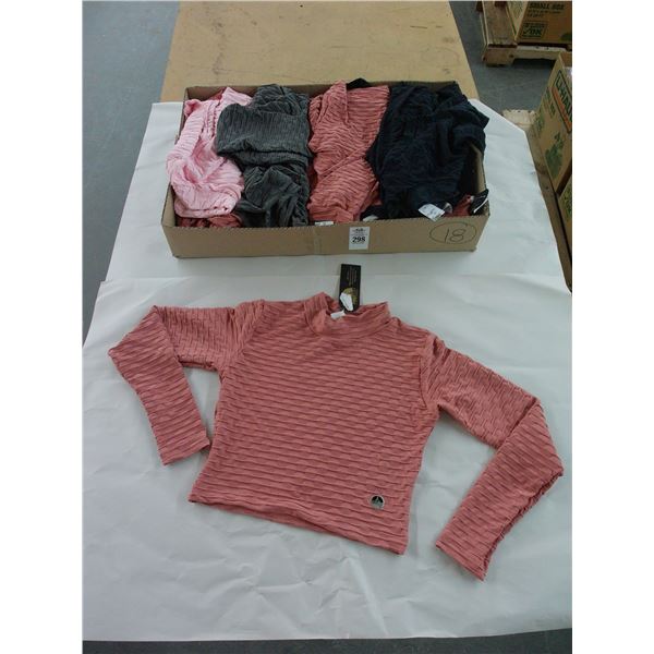 18-Ladies Stretch Athletic Tops - 18 X $