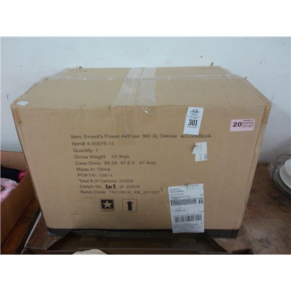 Emerald Power Air Fryer 360 w/Cookbook