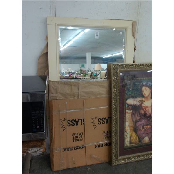 Bone 5' Bevelled Mirror - No Shipping