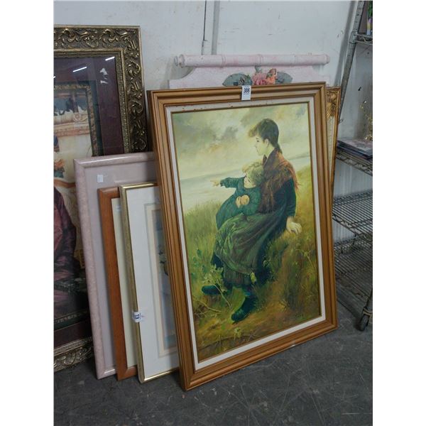 Asst. Framed Wall Art, Mirror, Frame