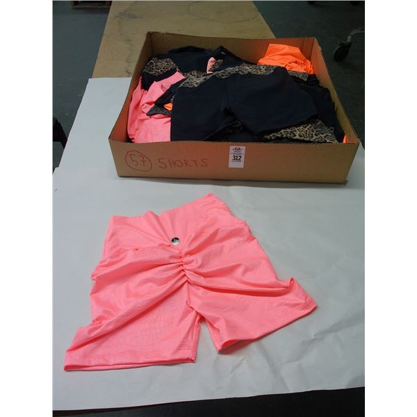 57-Ladies Athletic Stretch Shorts - 57 X $