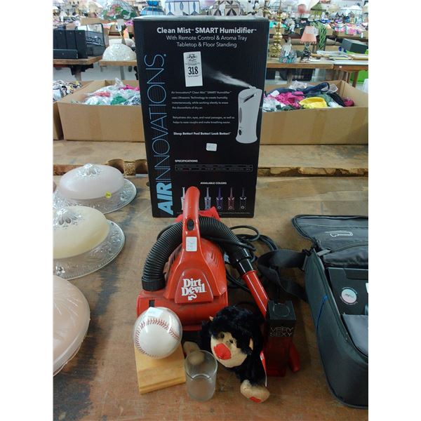 Mist Humidifier, Dirt Devil VA, Perfume, Plush Toy, Autographed Baseball