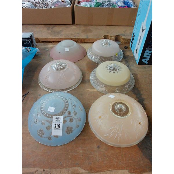 Art Glass Flush Mount Shades - 6